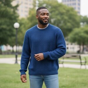 The Men's Store Deep Blue Knit Hat